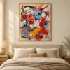 feral-rhythm-orange-abstract-wall-art-bedroom-1 P051 | Feral Rhythm – Orange Abstract Wall Art