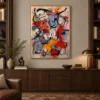 feral-rhythm-orange-abstract-wall-art-office-1 P051 | Feral Rhythm – Orange Abstract Wall Art