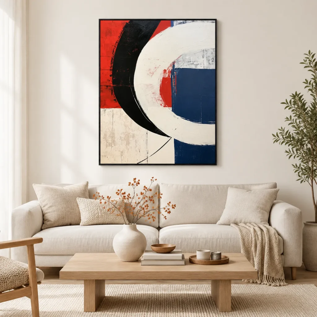 P068 | Held in Tension – Geometric Abstract Wall Art