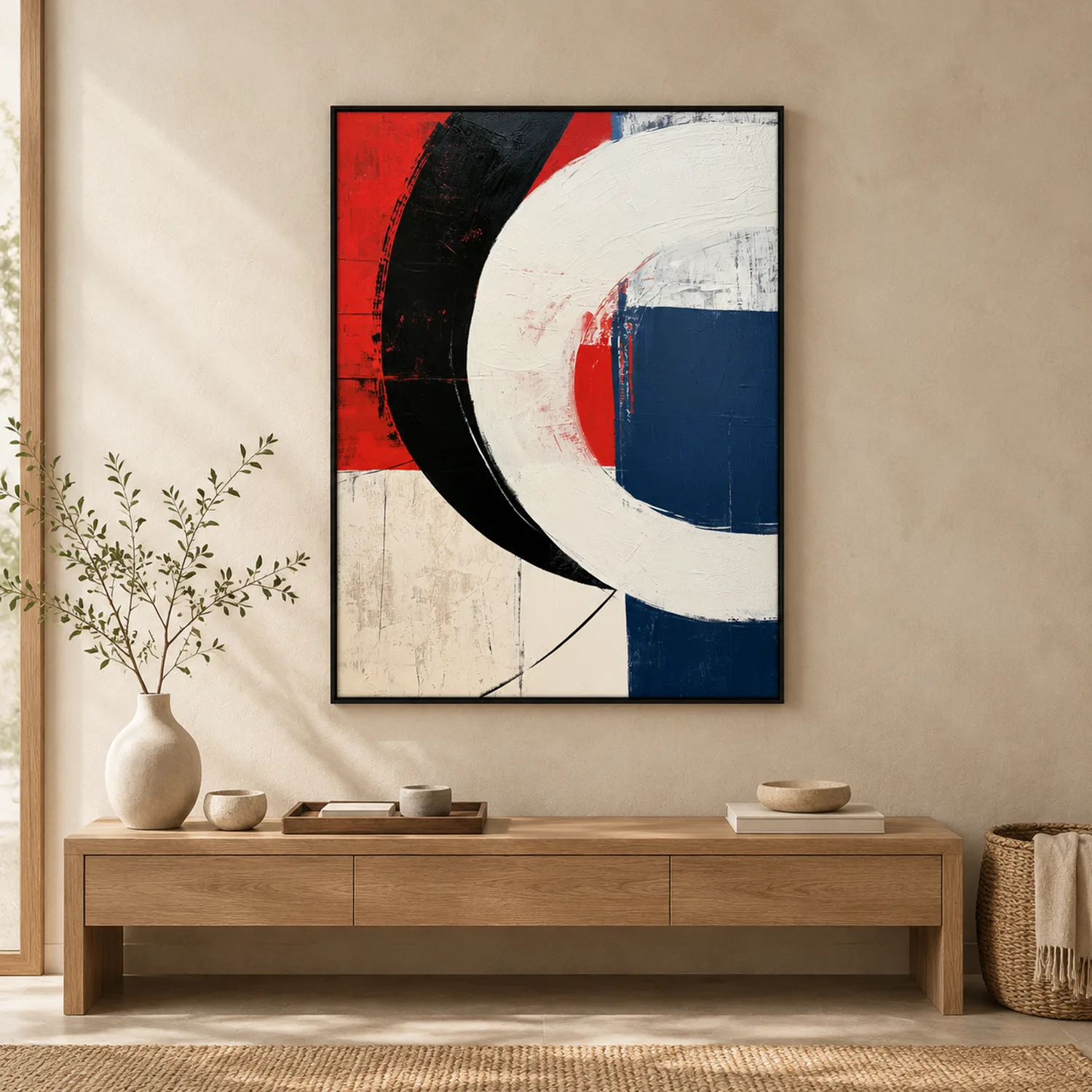 P068 | Held in Tension – Geometric Abstract Wall Art