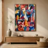kermesse-colorful-abstract-wall-art-entryway-1 P032 | Kermesse – Colorful Abstract Wall Art