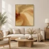 P076 | Light Through – Beige Abstract Wall Art