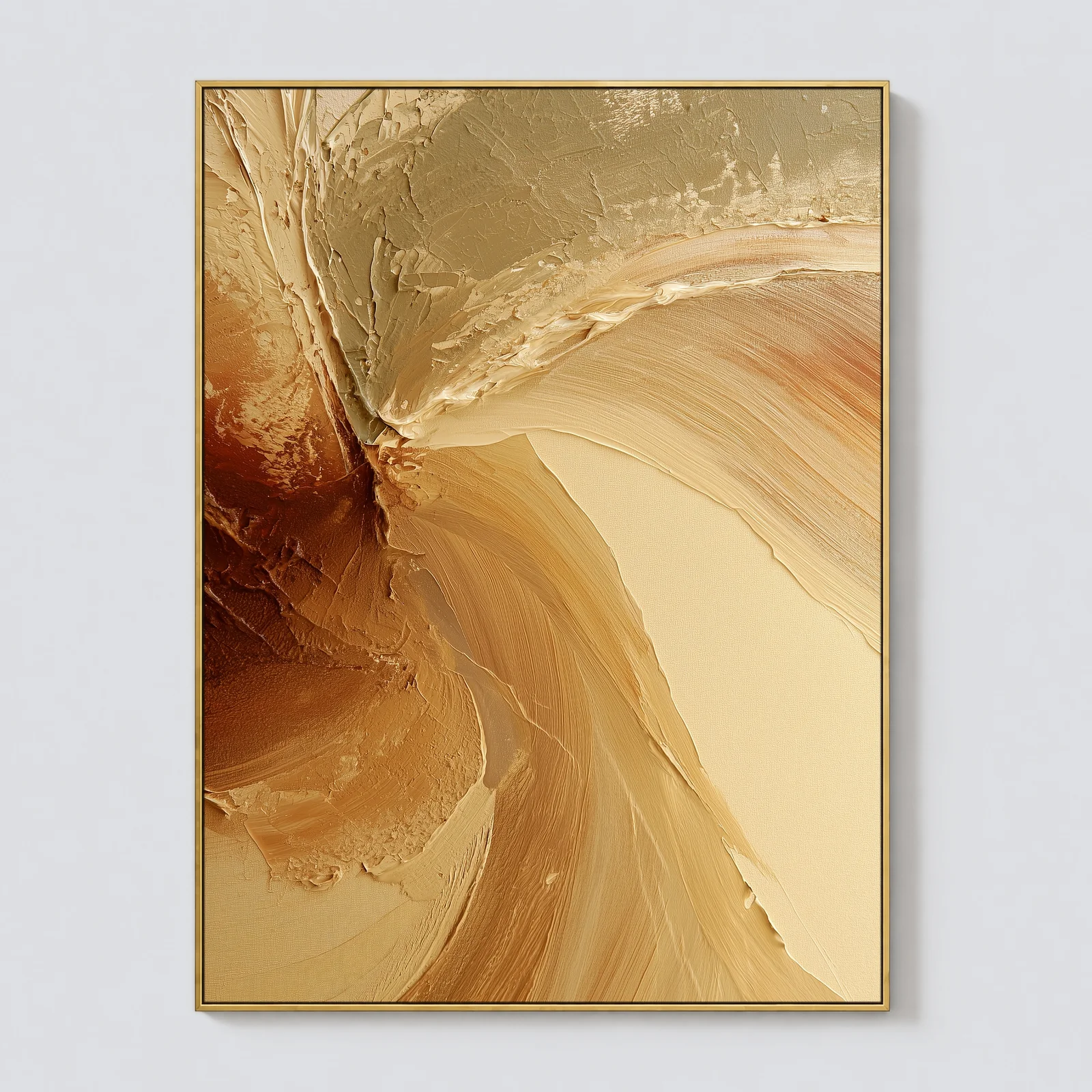 P076 | Light Through – Beige Abstract Wall Art