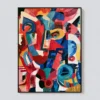 meander-colorful-abstract-wall-art-T-3x4-black-frame-pure-wall P029 | Meander – Colorful Abstract Wall Art