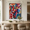 meander-colorful-abstract-wall-art-dining-room-1 P029 | Meander – Colorful Abstract Wall Art