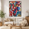 meander-colorful-abstract-wall-art-living-room-1 P029 | Meander – Colorful Abstract Wall Art