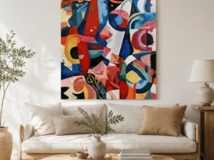 P026 | The Performer – Colorful Abstract Wall Art