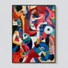 nocturne-colorful-abstract-wall-art-T-3x4-black-frame-pure-wall P031 | Nocturne – Colorful Abstract Wall Art