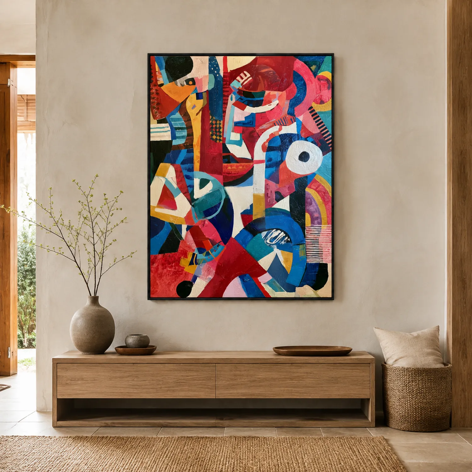 nocturne-colorful-abstract-wall-art-entryway-1 P031 | Nocturne – Colorful Abstract Wall Art