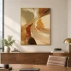 ochre-divide-earth-tone-canvas-art-display-03 P078 | Ochre Divide – Earth Tone Canvas Art