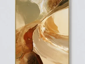P078 | Ochre Divide – Earth Tone Canvas Art
