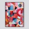 offset-rings-colorful-geometric-wall-art-offset-rings-colorful-geometric-wall-art-T-3x4-black-frame-wall P064 | Offset Rings – Colorful Geometric Wall Art