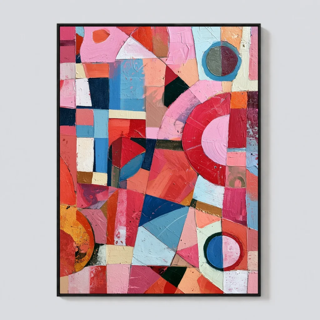 P064 | Offset Rings – Colorful Geometric Wall Art