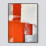 P056 | Orange Interval – Textured Abstract Canvas