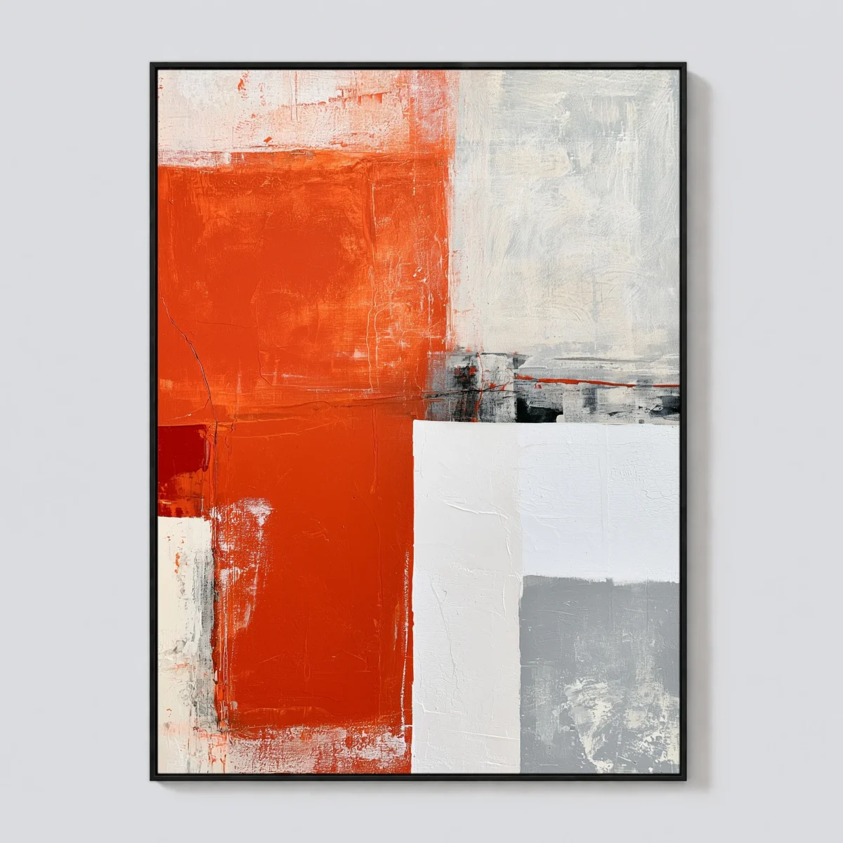 P058 | Orange Threshold – Orange Abstract Wall Art