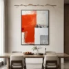 orange-threshold-orange-abstract-wall-art-dining-room-1 P058 | Orange Threshold – Orange Abstract Wall Art