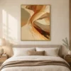 pale-turn-beige-abstract-wall-art-display-02 P079 | Pale Turn – Beige Abstract Wall Art