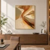 pale-turn-beige-abstract-wall-art-display-03 P079 | Pale Turn – Beige Abstract Wall Art