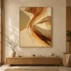 pale-turn-beige-abstract-wall-art-display-04 P079 | Pale Turn – Beige Abstract Wall Art