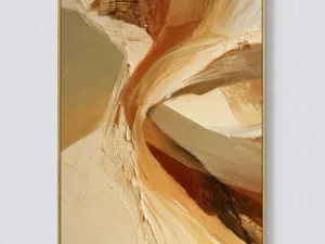 P079 | Pale Turn – Beige Abstract Wall Art