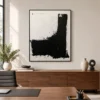 quiet-boundary-black-geometric-wall-art-display-03 P072 | A Quiet Boundary – Black Geometric Wall Art