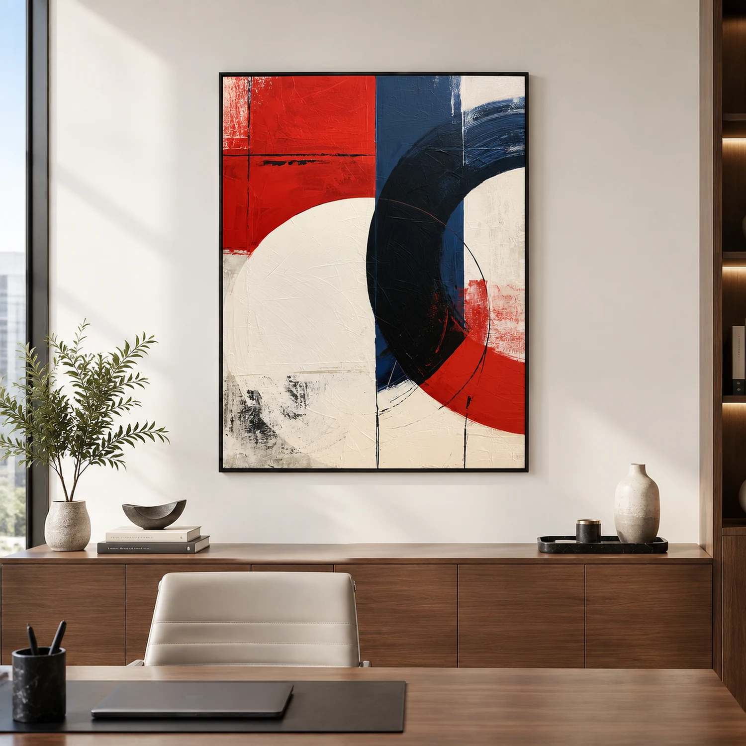 quiet-geometry-textured-abstract-wall-art-display-02 P070 | Quiet Geometry – Textured Abstract Wall Art