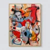 red-impulse-red-abstract-wall-art-T-3x4-gold-frame-wall P048 | Red Impulse – Red Abstract Wall Art