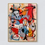 P048 | Red Impulse – Red Abstract Wall Art