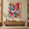 red-impulse-red-abstract-wall-art-entryway-1 P048 | Red Impulse – Red Abstract Wall Art