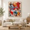red-impulse-red-abstract-wall-art-living-room-1 P048 | Red Impulse – Red Abstract Wall Art