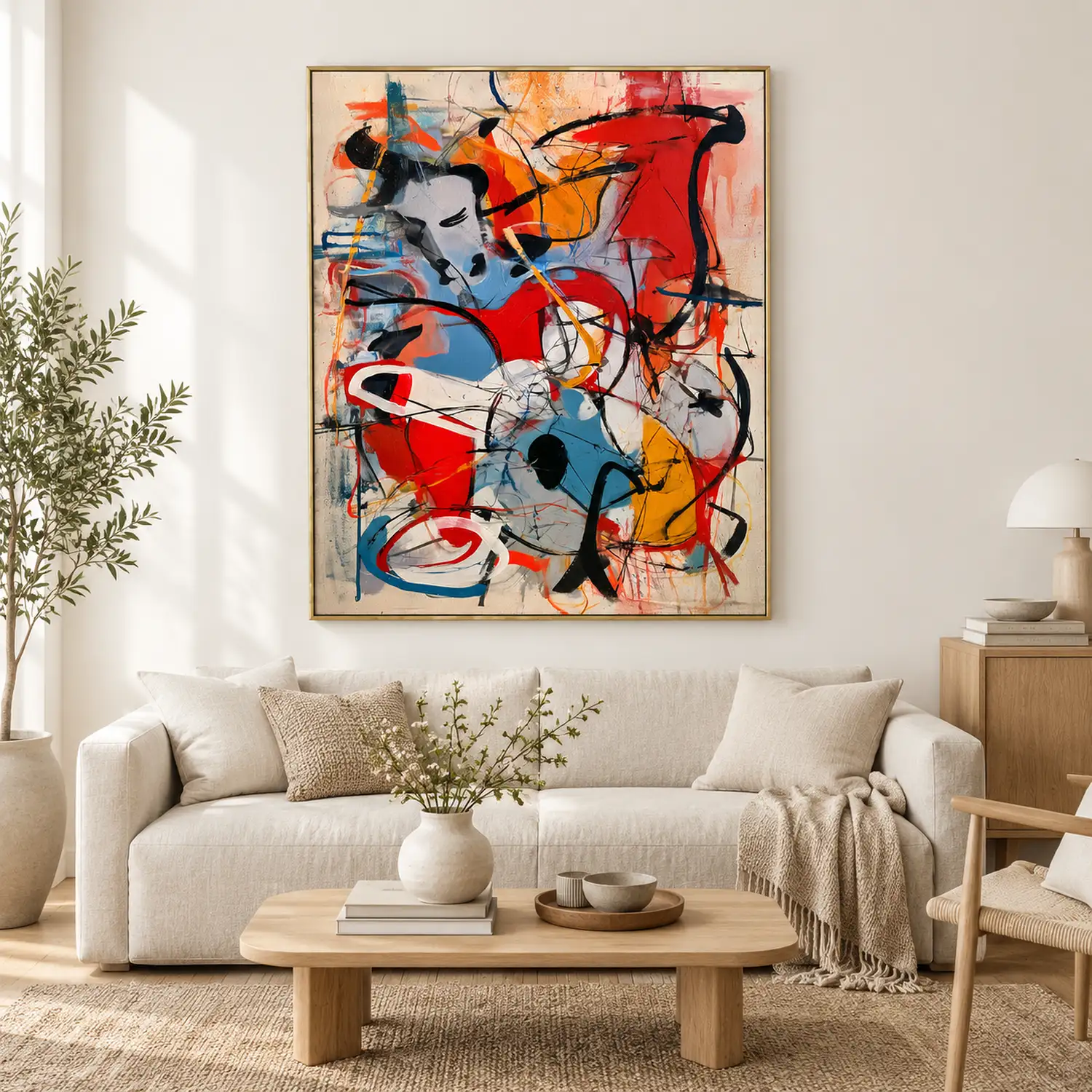 red-impulse-red-abstract-wall-art-living-room-1 P048 | Red Impulse – Red Abstract Wall Art