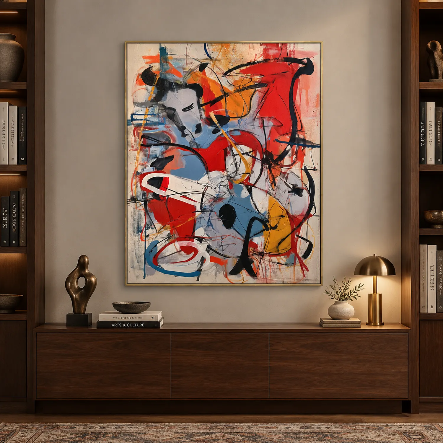 red-impulse-red-abstract-wall-art-office-1 P048 | Red Impulse – Red Abstract Wall Art