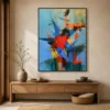 red-kite-blue-abstract-wall-art-entryway-1 P036 | Red Kite – Blue Abstract Wall Art