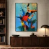 red-kite-blue-abstract-wall-art-office-1 P036 | Red Kite – Blue Abstract Wall Art