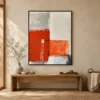 split-field-geometric-abstract-painting-entryway-1 P053 | Split Field – Geometric Abstract Painting