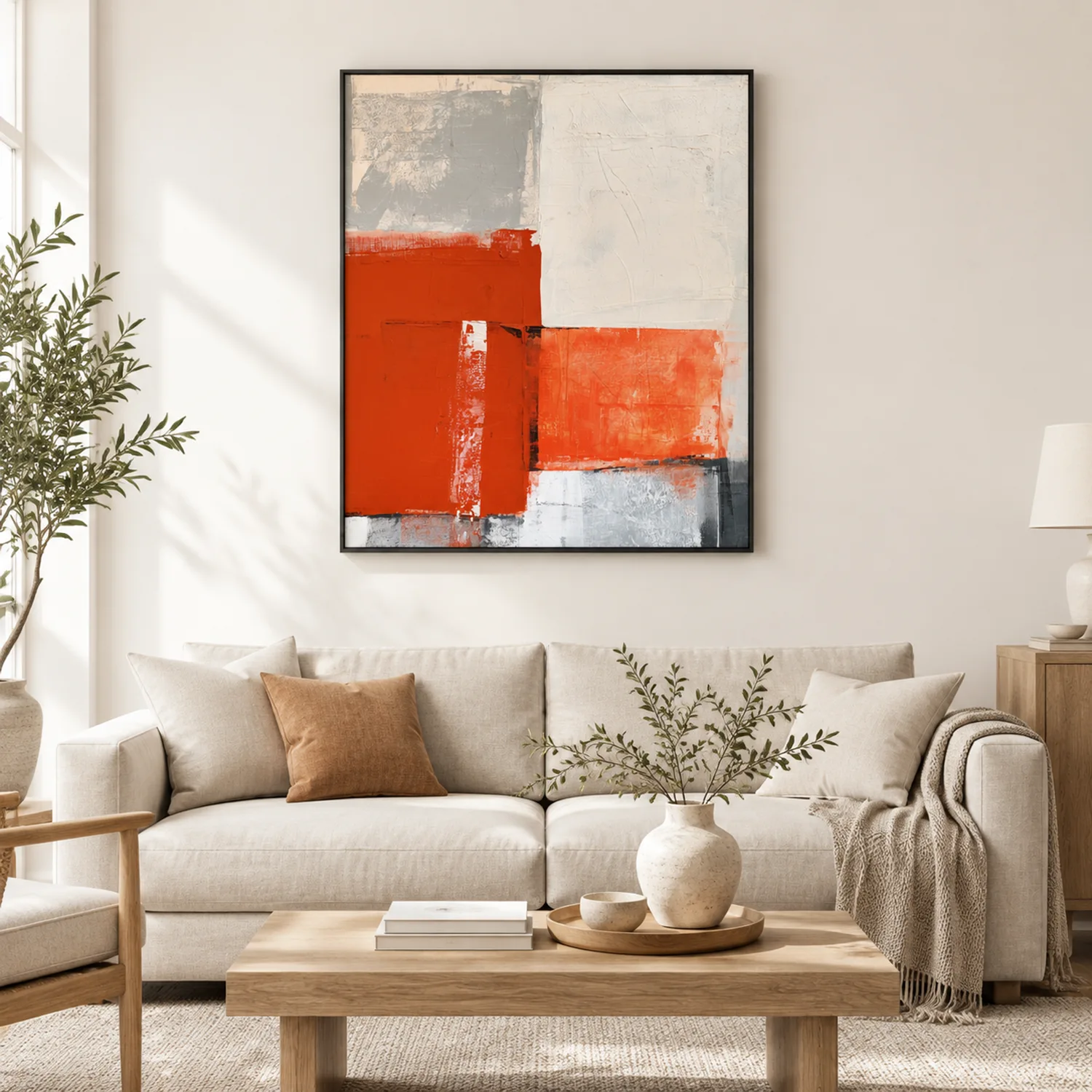 split-field-geometric-abstract-painting-living-room-1 P053 | Split Field – Geometric Abstract Painting