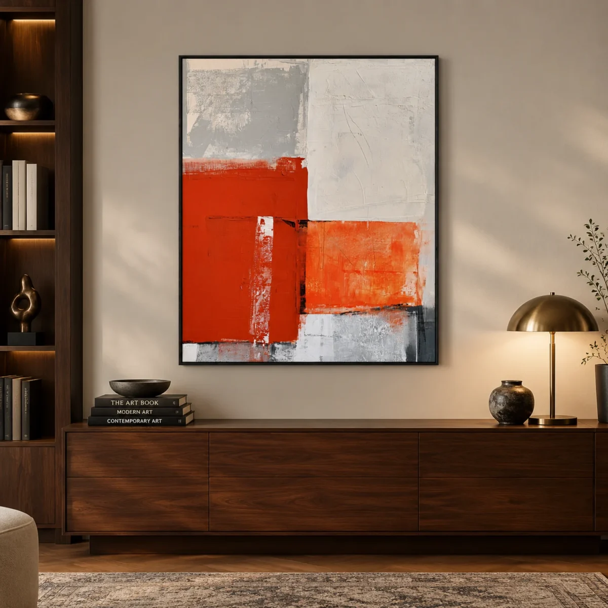 P053 | Split Field – Geometric Abstract Painting