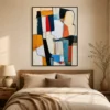 the-navy-slab-geometric-abstract-wall-art-bedroom-1 P045 | The Navy Slab – Geometric Abstract Wall Art