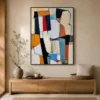 the-navy-slab-geometric-abstract-wall-art-entryway-1 P045 | The Navy Slab – Geometric Abstract Wall Art