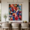 the-oracle-colorful-abstract-wall-art-dining-room-1 P027 | The Oracle – Colorful Abstract Wall Art