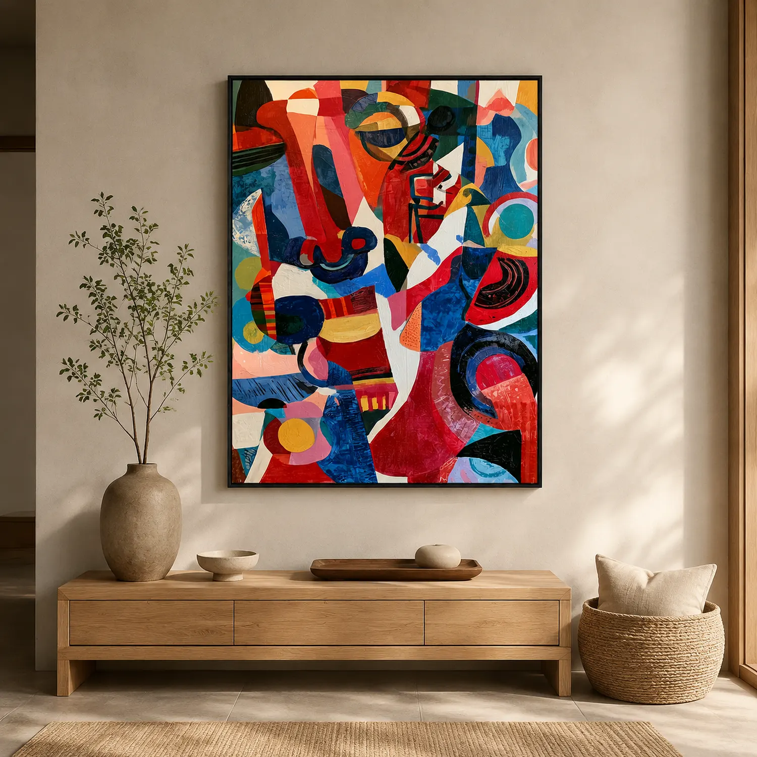 the-oracle-colorful-abstract-wall-art-entryway-1 P027 | The Oracle – Colorful Abstract Wall Art