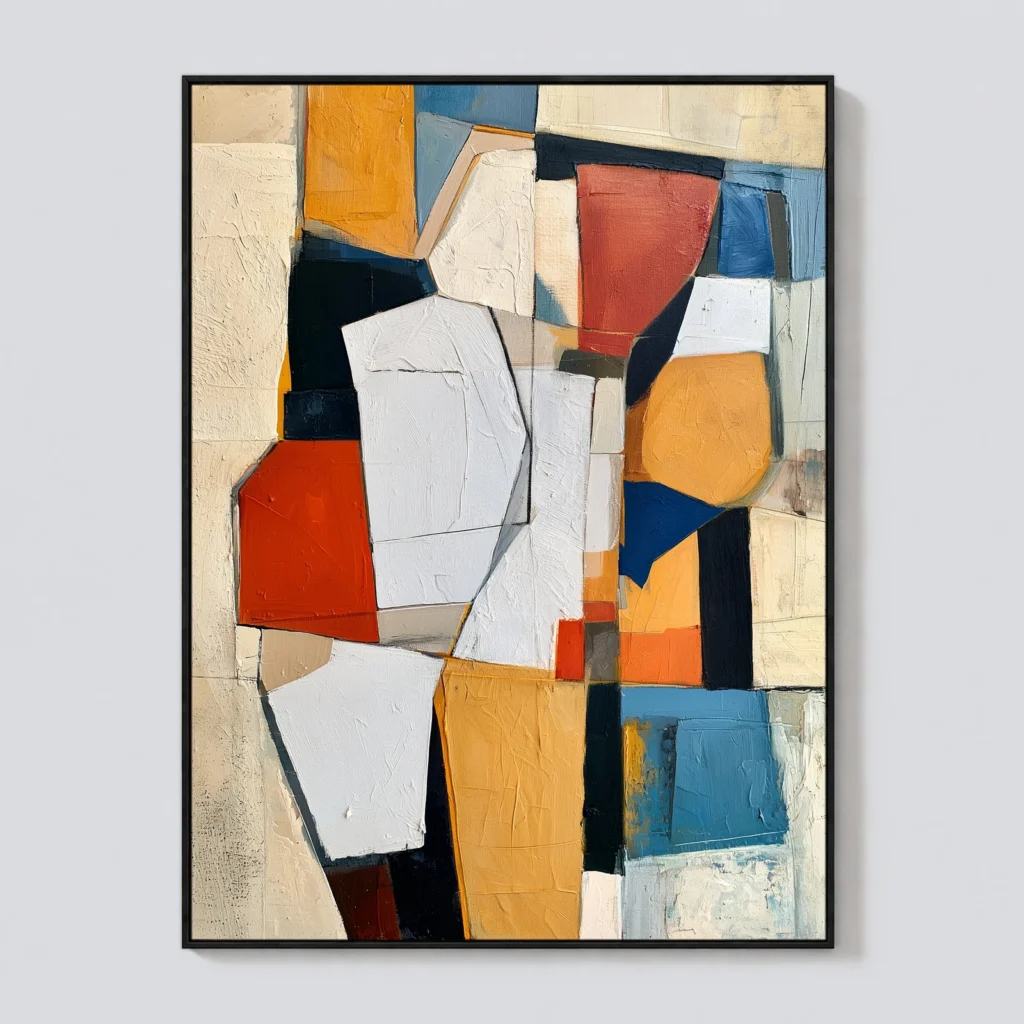 P040 | The Pale Shard – Geometric Abstract Wall Art