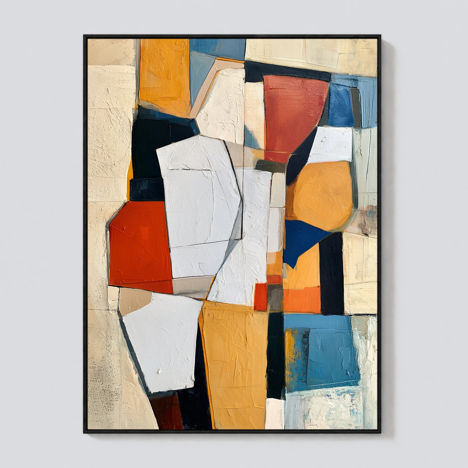 P040 | The Pale Shard – Geometric Abstract Wall Art
