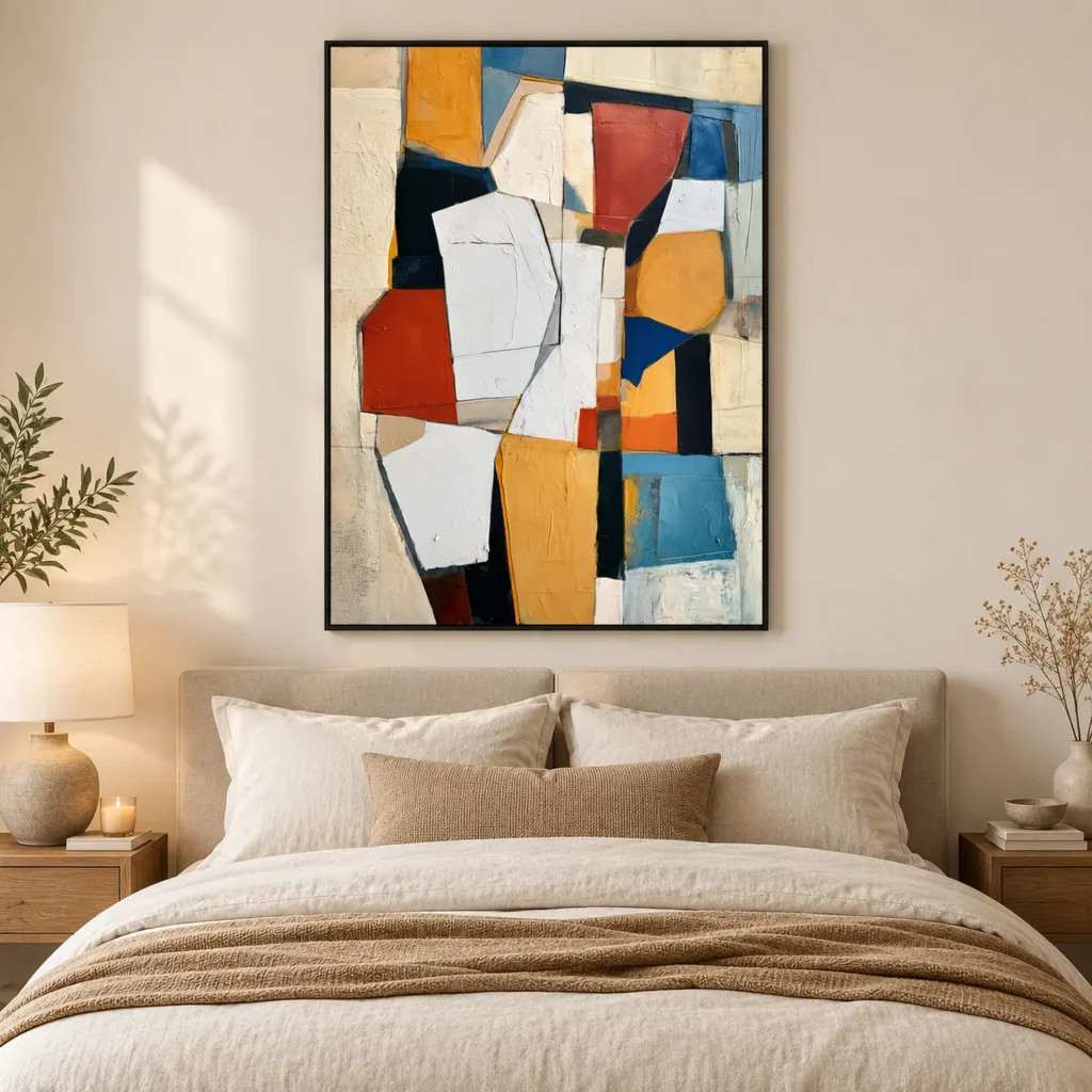 P040 | The Pale Shard – Geometric Abstract Wall Art