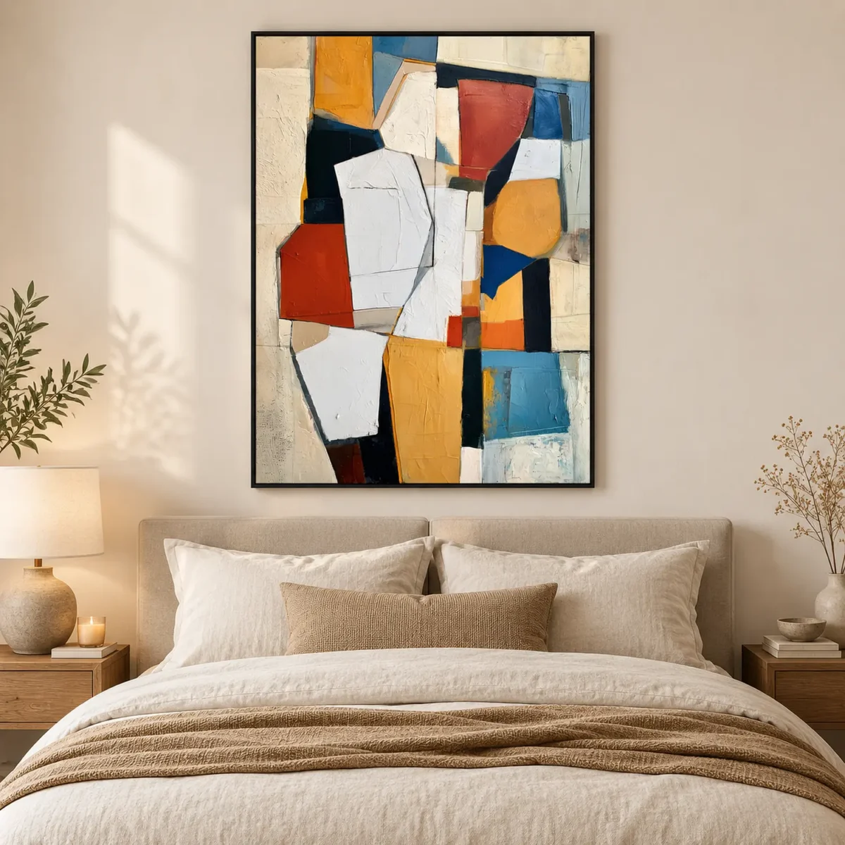 P040 | The Pale Shard – Geometric Abstract Wall Art