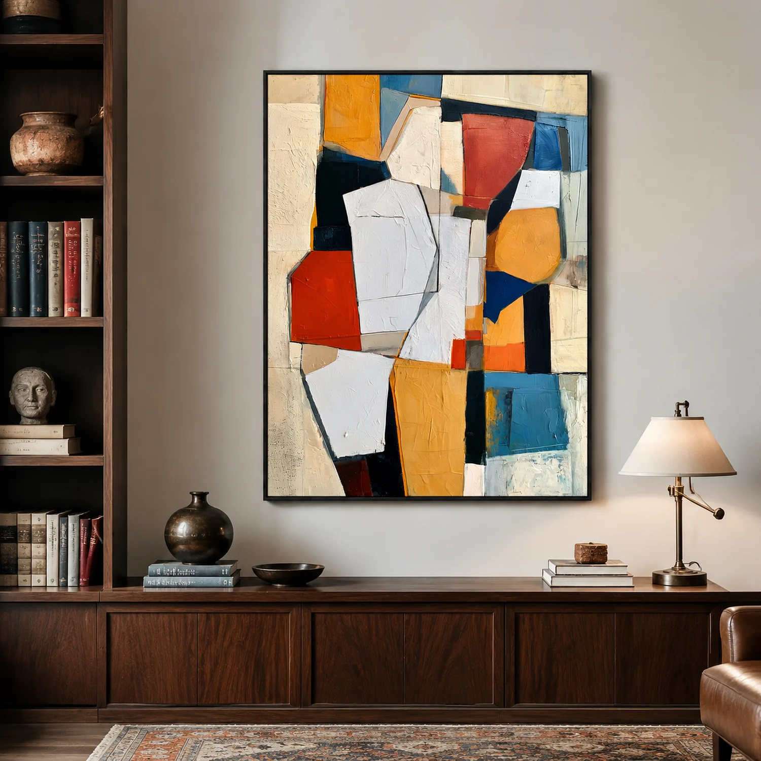 the-pale-shard-geometric-abstract-wall-art-office-1 P040 | The Pale Shard – Geometric Abstract Wall Art
