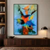 the-red-spire-blue-abstract-wall-art-office-1 P038 | The Red Spire – Blue Abstract Wall Art