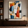 the-rust-panel-geometric-abstract-wall-art-office-1 P046 | The Rust Panel – Geometric Abstract Wall Art