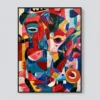 the-sitters-colorful-abstract-wall-art-T-3x4-black-frame-pure-wall P030 | The Sitters – Colorful Abstract Wall Art