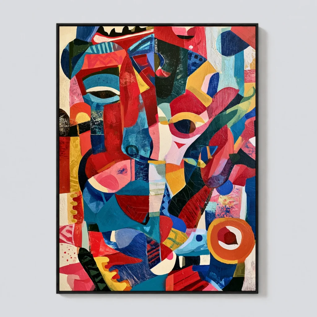 P030 | The Sitters – Colorful Abstract Wall Art